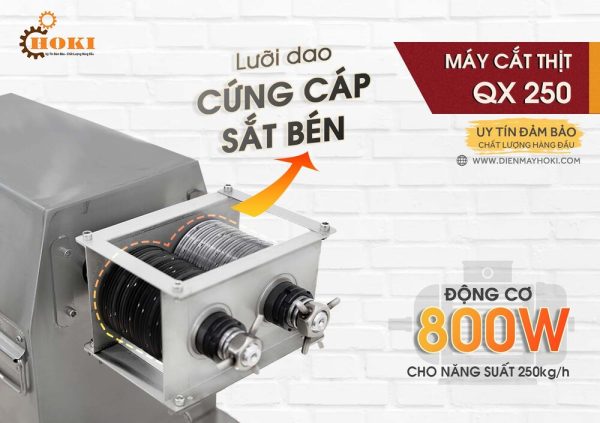 may cat thit qx 250 - cong suat manh me