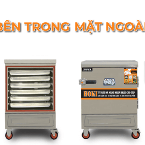 Tủ Hấp Điện Trong - Ngoài 6 KHAY