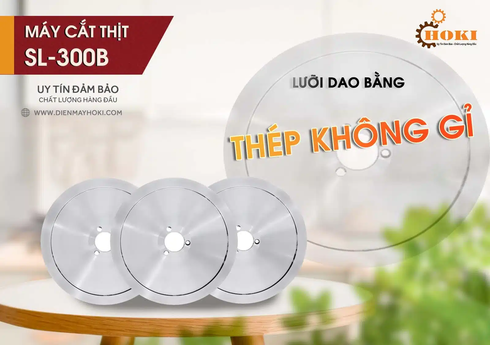 4 may cat thit sl 300B luoi dao bang thep khong gi