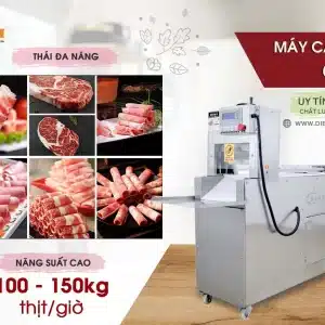 vệ sinh máy cắt thịt đông lạnh