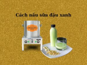 Cách nấu sữa đậu xanh