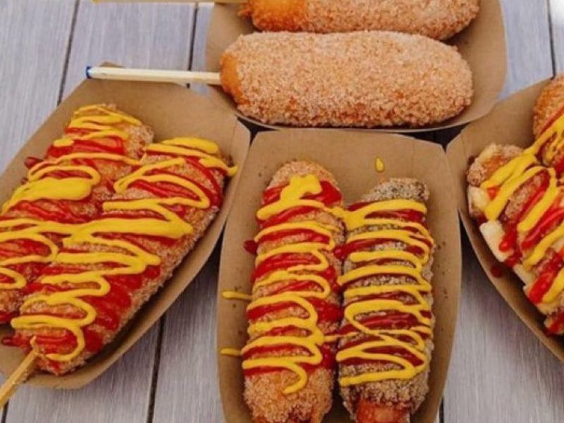 Nguyên liệu làm hotdog Hàn Quốc