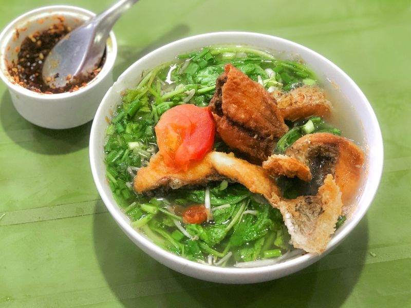 Nguyên liệu nấu bún cá Hà Nội