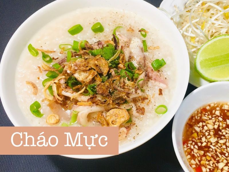 Nguyên liệu nấu cháo mực khô