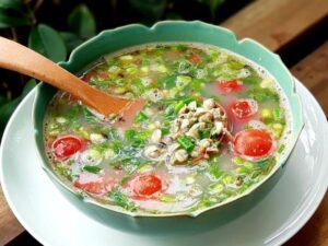 Cách nấu canh hến cà chua ngon