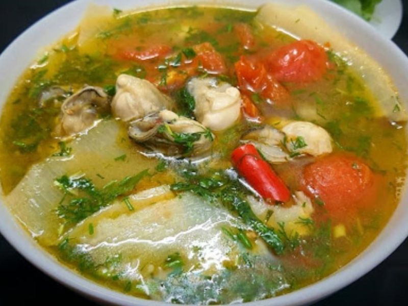 Nguyên liệu nấu canh chua hàu